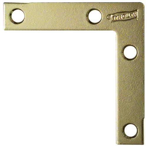 V117 2-1/2" x 1/2" Corner Brace Brass Finish - pack of 20