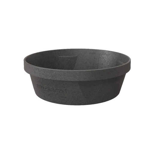 RED BARN 5600101 Flexible Feed Pan, 1 gal, Rubber, Black