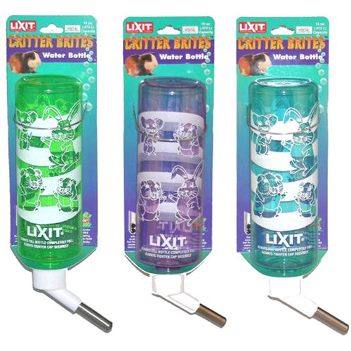 Lixit Animal Care Prod CBB-4 Critter Brites Water Bottle 4oz Assorted