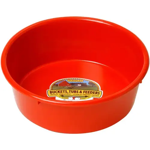 Little Giant P-5 RED Pan/Tub 5 Quart Rubber-Polyethylene Red