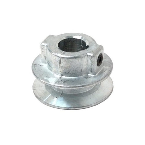 --5/8 V-Groove Pulley, 5/8 in Bore, 1-3/4 in OD, 1-1/2 in Dia Pitch, 1/2 in W x 11/32 in Thick Belt, Zinc