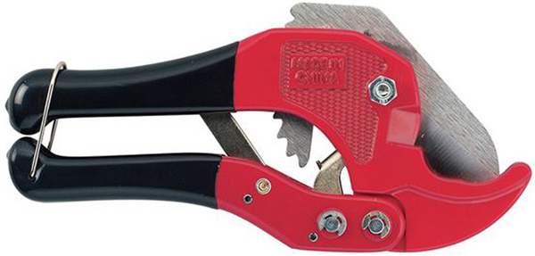 Orbit 26085 Cutting Tool, 1 in Max Pipe/Tube Dia, 1/2 in Mini Pipe/Tube Dia, Steel Blade, Plastic Pipe/Tube Black/Red