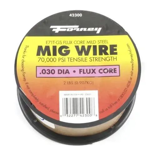 E71T-GS 0.030 In. Flux Core Mild Steel Mig Wire, 2 Lb.