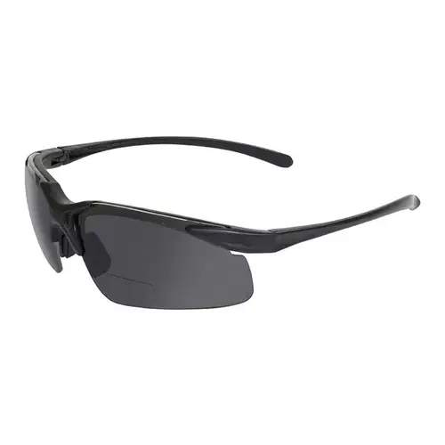 Global Vision Eyewear APEX-2.55M Smoke Lens Bifocal Safety Glasses - 2.55M + 2.5 Sunglasses - Apex