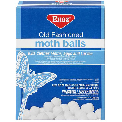 Enoz E67.10 Moth Ball, Crystalline Solid, White