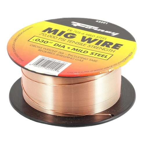 MIG Welding Wire, 0.03 in Dia, Mild Steel