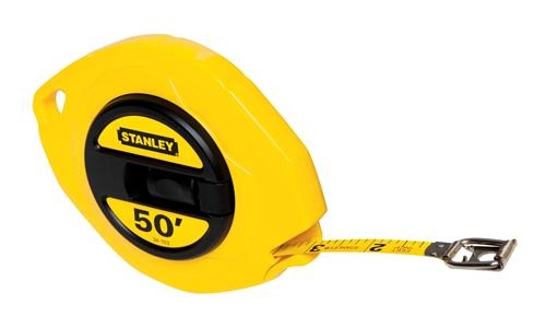 Stanley 34-103 Tape Measure Reel 50ft x 3/8" Yellow ABS with Yellow Steel Tape