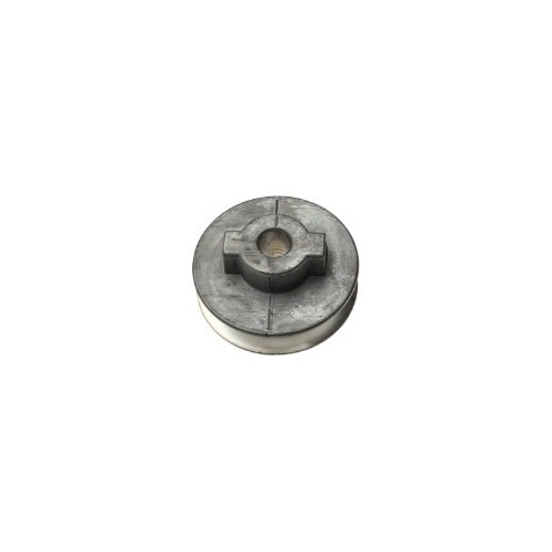 -1/2 V-Groove Pulley, 1/2 in Bore, 2-1/2 in OD, 2-1/4 in Dia Pitch, 1/2 in W x 11/32 in Thick Belt, Zinc