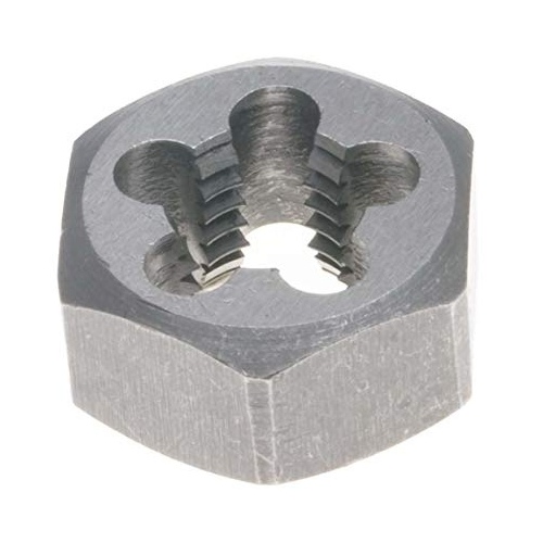 Century Drill & Tool 98305 3/4-14 NPT Hex Rethreading Die for Taper Pipe Threads - Carbon Steel