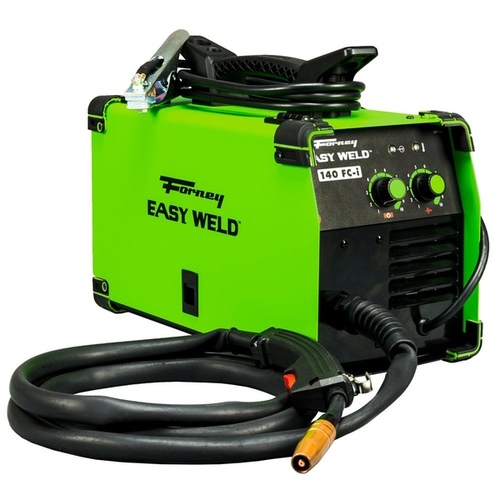 MIG Welder, 120 V Input, 20 A Input, 140 A, 1-Phase, 30 % Duty Cycle Green