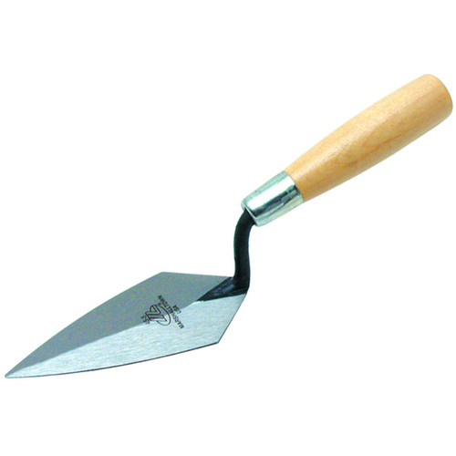 Pointing Trowel, 5 in L Blade, 2-1/4 in W Blade, HCS Blade, Hardwood Handle