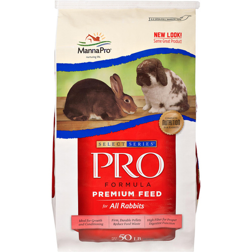 MANNA PRO PRODUCTS LLC 1000695 Rabbit Food PRO Select Series 50-lbs