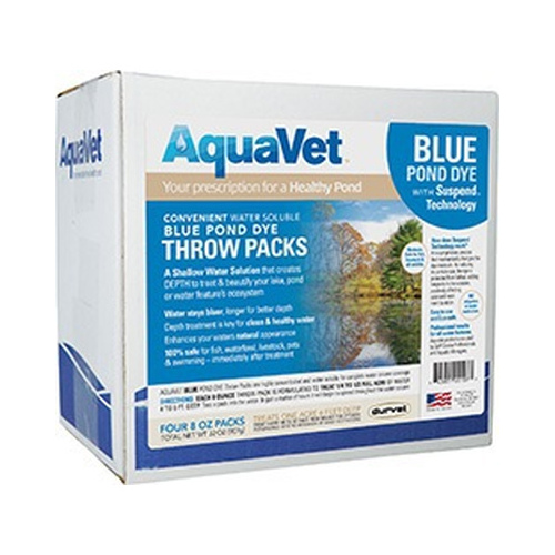 Blue Pond Dye Throw Packs - 4 x 8-oz