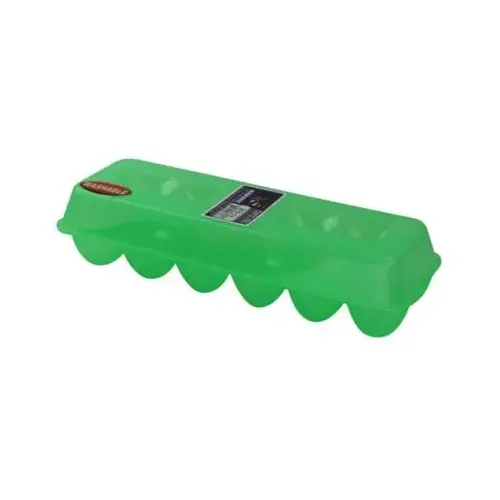 Tuff Stuff ETS12 Plastic Egg Tray Suite - 12 Eggs Clear Green