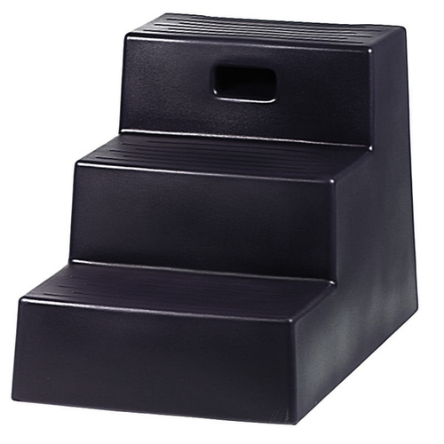 HORSEMENS PRIDE 009-03BLACK JOLLY PETS THREE-STEP MOUNTING STEP - BLACK