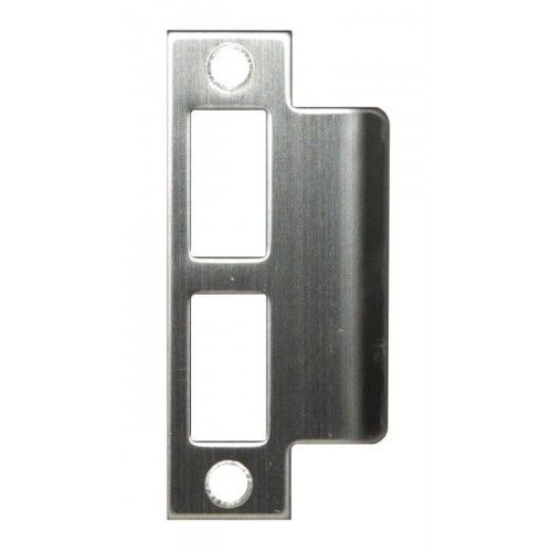 1-3/4" ASA Strike Plate Satin Stainless Steel