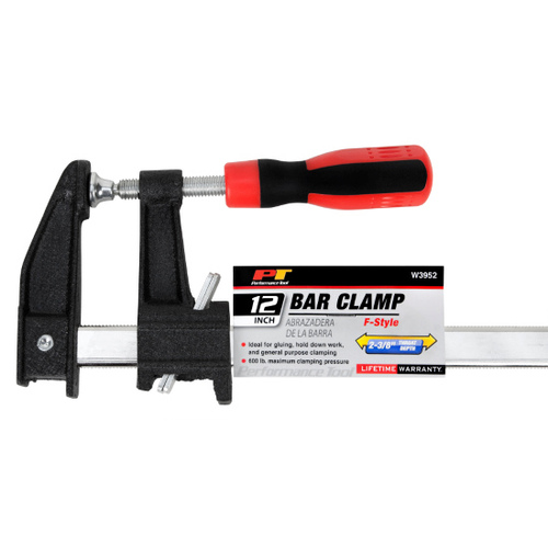 Performance Tool W3952 12" F-style Bar Clamp