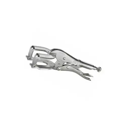 Welding Clamp, 9 in Jaw Opening, 2-3/4 in W Jaw Silver