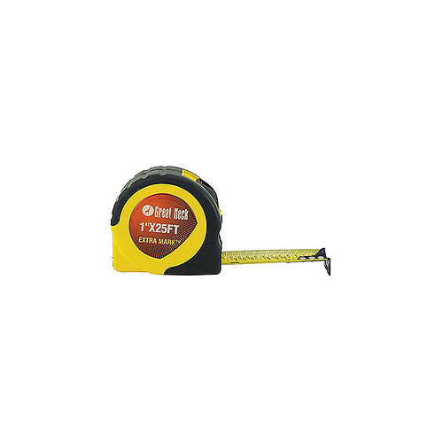 Great Neck Saw 27330533 25 FT Extramark Power Tape Neon