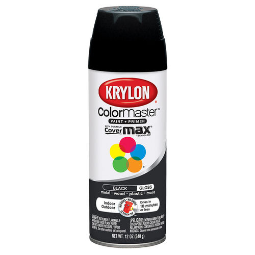 KRYLON (5505) Krylon Indoor/Outdoor Glossy Black Aerosol