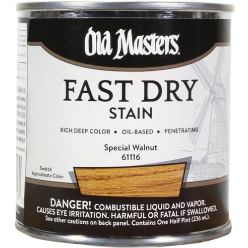 Old Masters 61116 Old Masters Fast Dry Stain - Special Walnut - 1/2 Pint