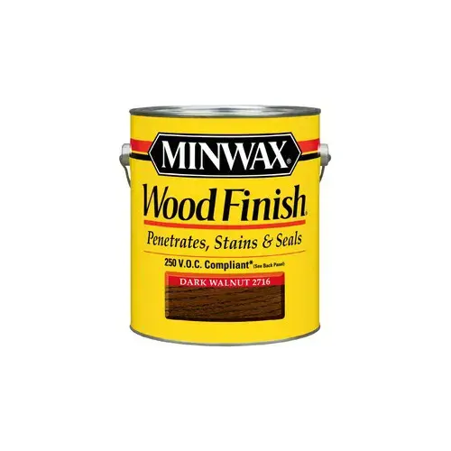 Wood Finish 4444 Wood Stain, Dark Walnut, Liquid, 0.5 pt, Can - pack of 4