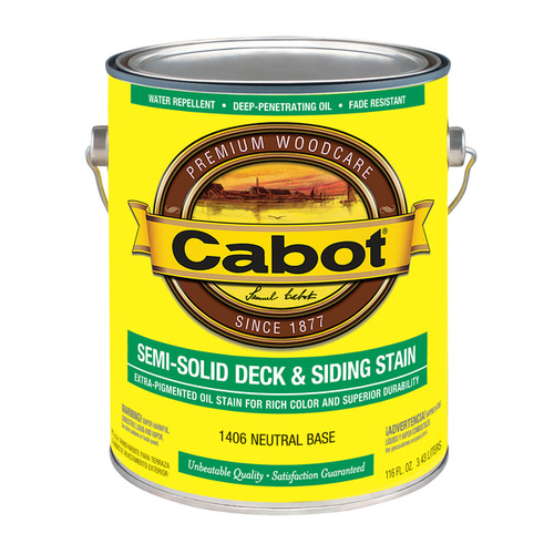 140.000.007 Deck and Siding Stain, Neutral Base, Liquid, 1 gal - pack of 4