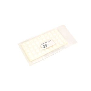 Adhesive Gray Door Silencers, Bag of 100 White Finish