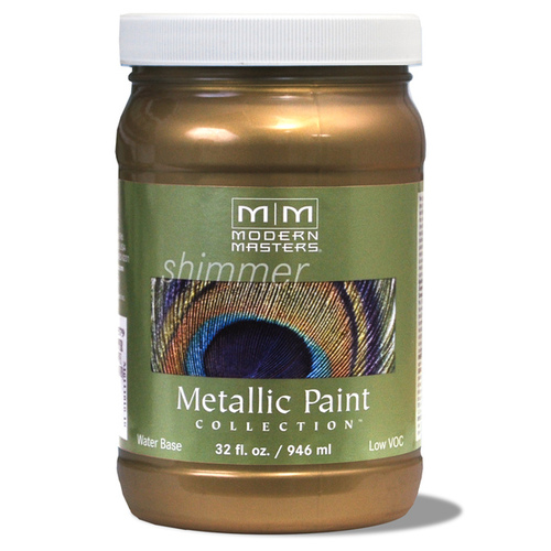 Metallic Paint Shimmer Satin Blackened Bronze Water-Based 6 oz Blackened Bronze