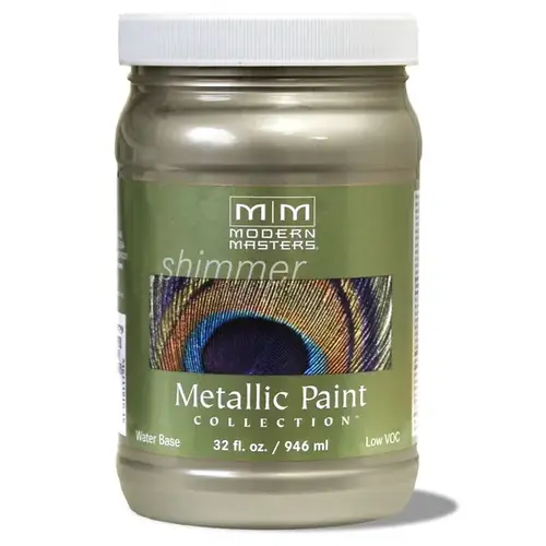 Metallic Paint Shimmer Satin Champagne Water-Based 6 oz Champagne