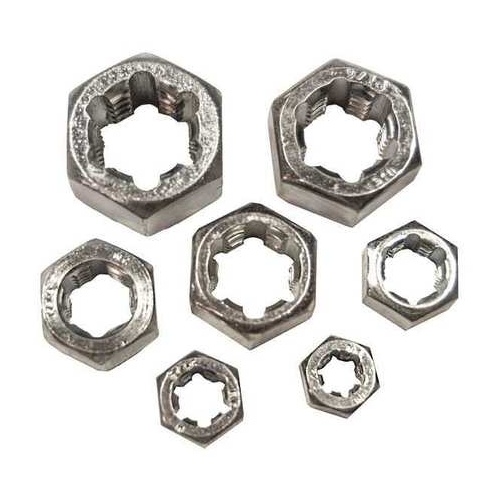 Rethreading Die Set, Right Hand, Fractional, High Carbon Alloy Steel, 7-Pc.