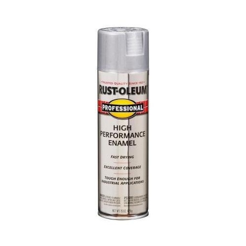 High Performance Enamel Spray Paint, Gloss, Aluminum, 14 oz, Aerosol Can