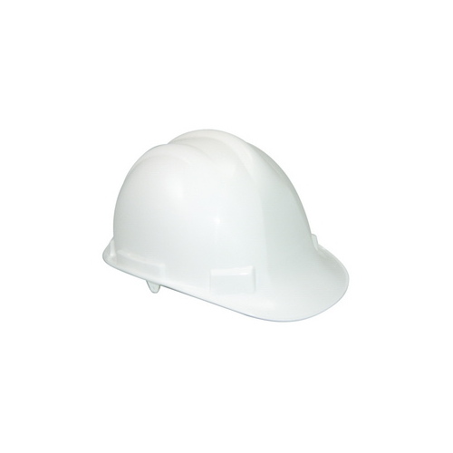 Lightweight Hard Hat, PVC, White, 4-Point Pinlock