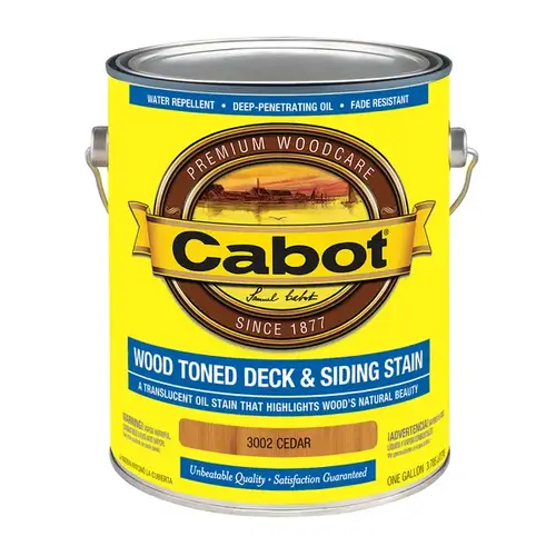 3000 Series 140.000.007 Deck and Siding Stain, Cedar, Liquid, 1 gal