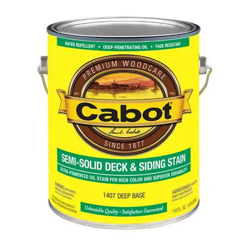 140.000.007 Deck and Siding Stain, Natural Flat, Deep Base, Liquid, 1 gal