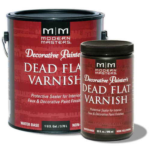 Dead Flat Varnish Semi-Gloss Clear Water-Based 1 gal Clear