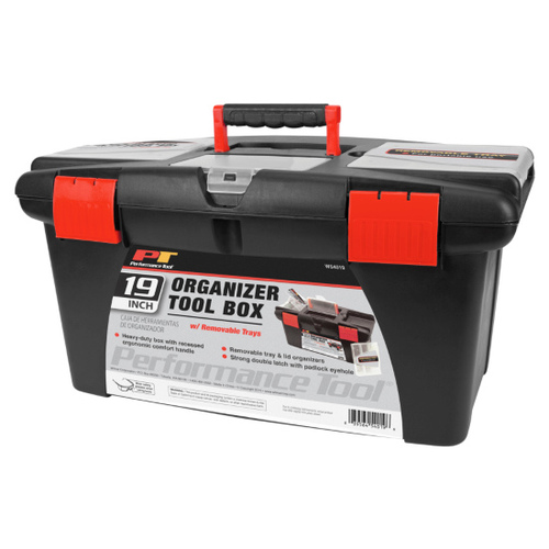 Performance Tool W54019 19" Plastic Tool Box