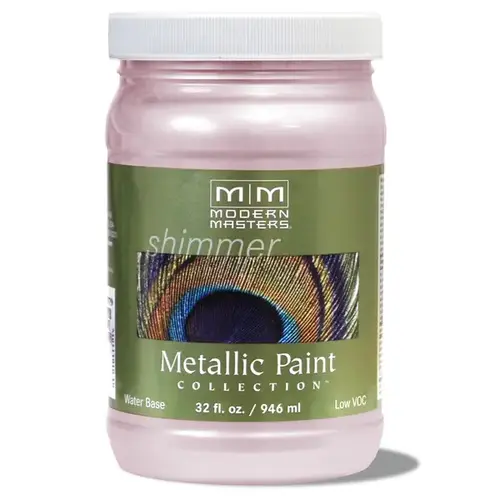 Metallic Paint Shimmer Satin Rose 1 qt Rose