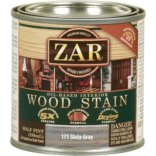 Interior Wood Stain, Malibu Gray, Liquid, 0.5 pt, Can