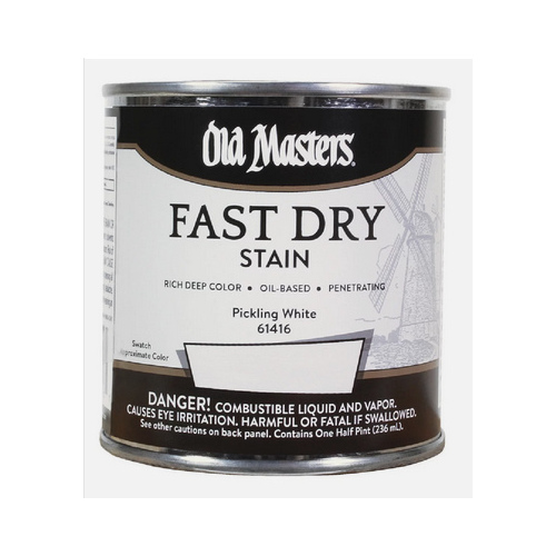 Old Masters Fast Dry Stain - Pickling White - 1/2 Pint