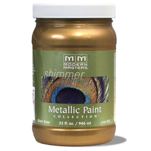 Metallic Paint Shimmer Satin Brass 1 qt Brass