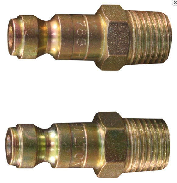 Milton Industries, Inc. S-783 Compression Plug, T-Style, Male, 1/4-In. NPT   pair