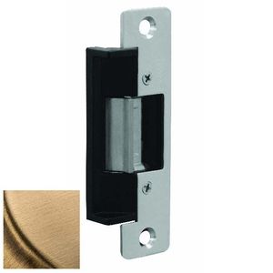 1A Faceplate for V3 Strike Satin Brass Finish