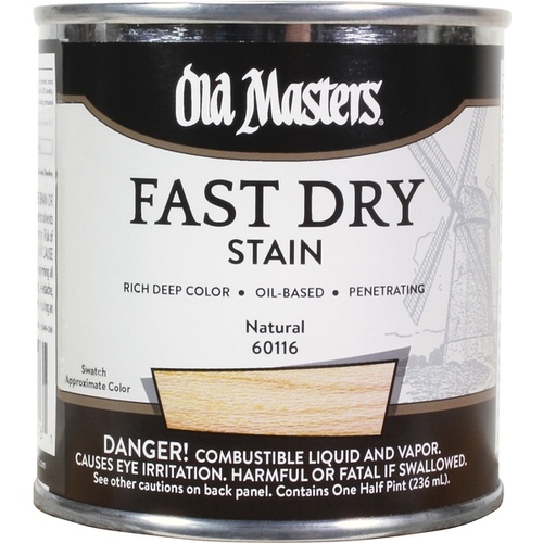 Fast Dry Stain, Natural, Liquid, 1/2 pt