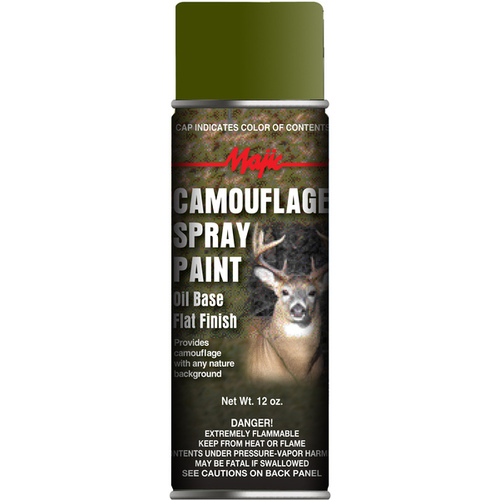 Majic Paints 8-20850-8 Camouflage Spray Paint, Flat, Olive Drab, 12 oz, Can