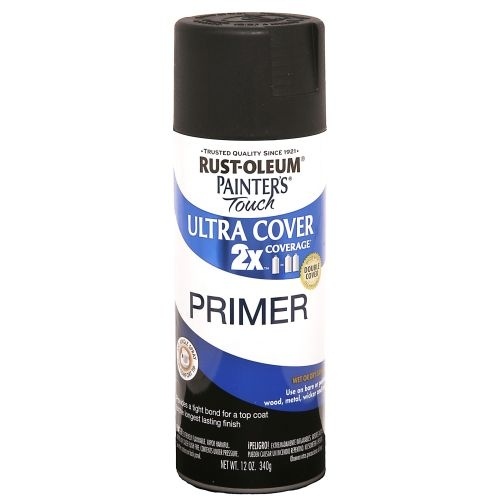 PAINTER'S Touch Spray Primer, Flat, Black, 12 oz, Aerosol Can