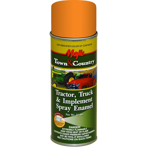 TRUE VALUE MFG COMPANY 8-20965-8 Majic Town & Country Tractor, Truck & Implement Spray Enamel - A.C. Orange
