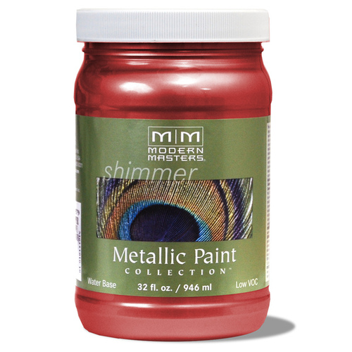 Metallic Paint Shimmer Satin Sashay Red 1 qt Sashay Red