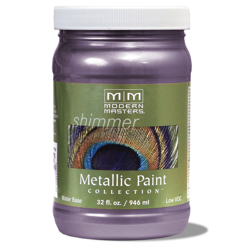 Metallic Paint Shimmer Satin Lilac 1 qt Lilac - pack of 4