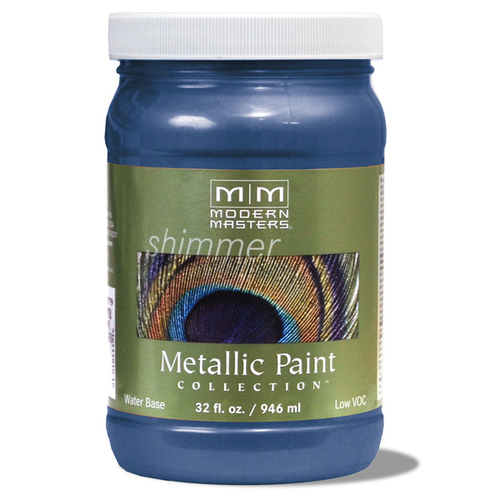 Metallic Paint Shimmer Satin Sapphire 1 qt Sapphire